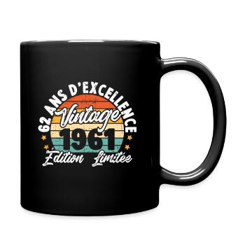 Vintage Cadeau D'anniversaire 62 Ans Vintage 1961 - Mug uni - noir - Droite