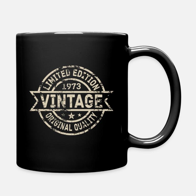 1973 Né Anniversaire Année de naissance millésime - Mug uni - noir
