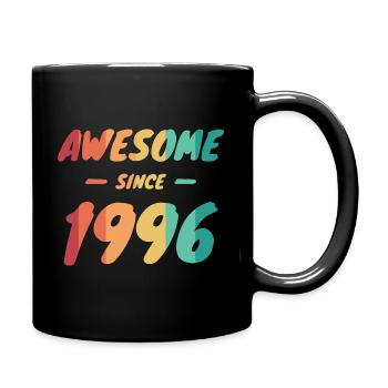 Awesome Since 1996 Gift Idea Vintage - Full Colour Mug - black - Right