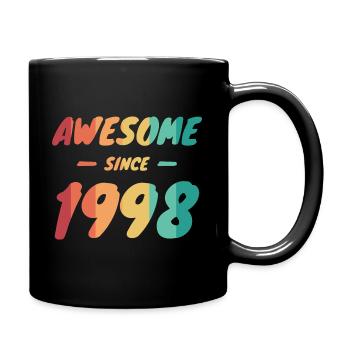 Awesome Since 1998 Gift Idea Vintage - Full Colour Mug - black - Right
