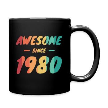 Génial depuis 1980 Idée cadeau Vintage - Mug uni - noir - Droite