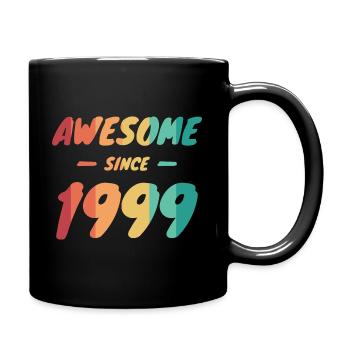 Awesome Since 1999 Gift Idea Vintage - Full Colour Mug - black - Right