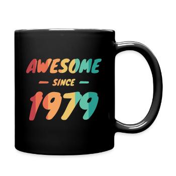 Awesome Since 1979 Gift Idea Vintage - Full Colour Mug - black - Right