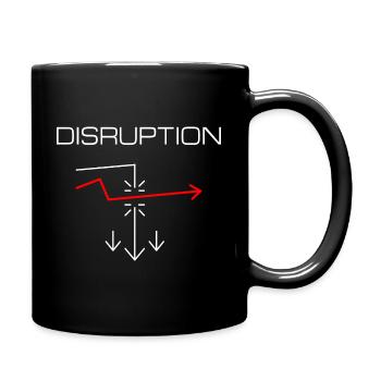 Disruption - Tasse einfarbig - Schwarz - Rechts