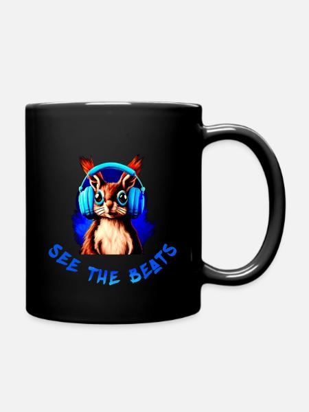 Écureuil / Eichhörnchen / Tamia - Mug uni - noir