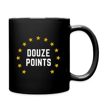 Eurovision Song Contest Douze Points Schweiz - Tasse einfarbig - Schwarz - Rechts