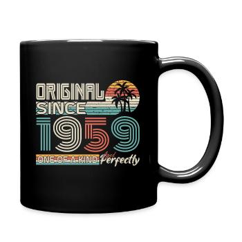 1959 anniversary 1959 born in 1959 anniversary - Full Colour Mug - black - Right