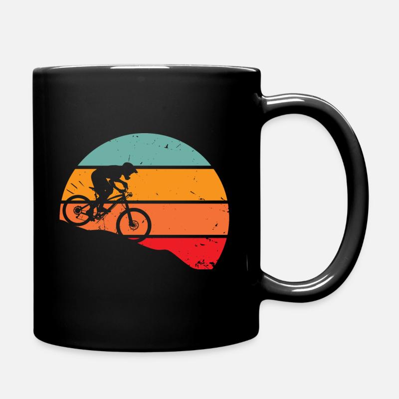 Rétro descente VTT - Mug uni - noir