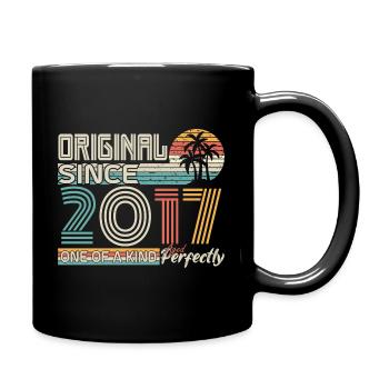 2017 anniversary 2017 born in 2017 anniversary - Full Colour Mug - black - Right