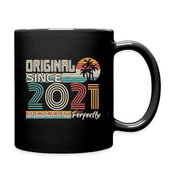 2021 Jubiläum 2021 geboren 2021 Jubiläum - Tasse einfarbig - Schwarz - Rechts