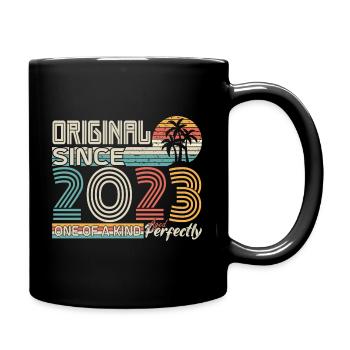 2023 Jubiläum 2023 geboren 2023 Jubiläum - Tasse einfarbig - Schwarz - Rechts