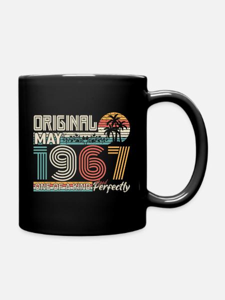 Mai 1967 Geburtstag Mai 1967 Geschenk 1967 - Tasse einfarbig - Schwarz