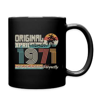 Avril 1971 anniversaire April 1971 cadeau 1971 - Mug uni - noir - Droite