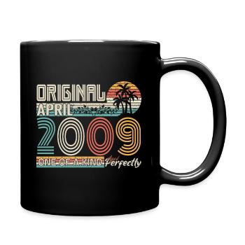 April 2009 anniversary April 2009 gift 2009 - Full Colour Mug - black - Right