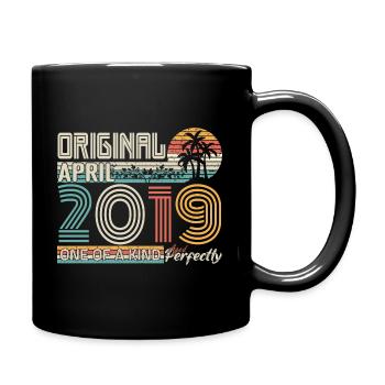 April 2019 anniversary April 2019 gift 2019 - Full Colour Mug - black - Right