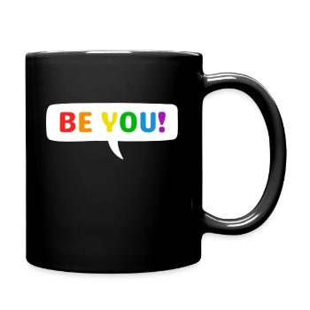 BE YOU Rainbow Pride - Full Colour Mug - black - Right