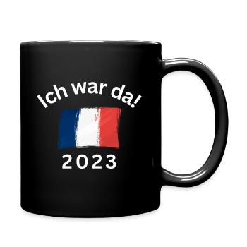 Ich war da 2023 - Tasse einfarbig - Schwarz - Rechts