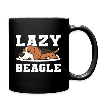 Lazy Beagle Certified Dog Trainer - Full Colour Mug - black - Right