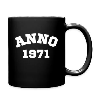 Anno 1971 Birthday Year of birth - Full Colour Mug - black - Right