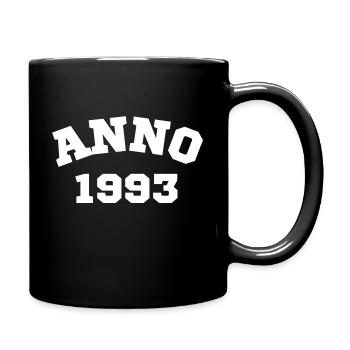 Anno 1993 Birthday Year of birth - Full Colour Mug - black - Right
