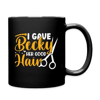 Dicton de coiffure pour les maîtres coiffeurs et coiffeurs - Mug uni - noir - Droite