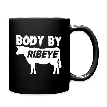 Steak Lovers BBQ Grillmaster Ribeye Meat - Mug uni - noir - Droite