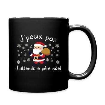 Drole joyeux noel pére cadeau humour - Mug uni - noir - Droite