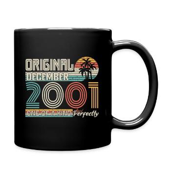 Décembre 2001 anniversaire December 2001 cadeau - Mug uni - noir - Droite