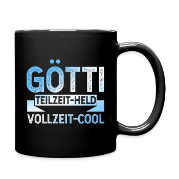 Götti Held - Tasse einfarbig - Schwarz - Rechts