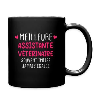 Souvent Imitée Meilleure Assistante Vétérinair - Mug uni - noir - Droite