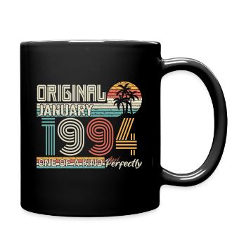 January 1994 Birthday January 1994 Gift - Full Colour Mug - black - Right