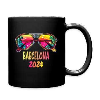 Tenue de plage Barcelone 2024 - Mug uni - noir - Droite