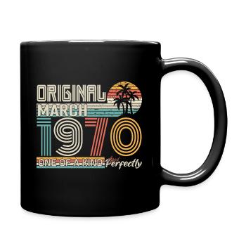 Mars 1970 anniversaire Mars 1970 cadeau - Mug uni - noir - Droite