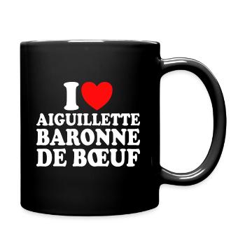 Boucher I Love Aiguillette Baronne De Boeuf - Mug uni - noir - Droite