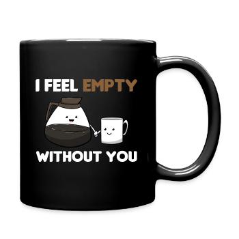 Kaffeeliebhaber Kaffeegenuss - Tasse einfarbig - Schwarz - Rechts