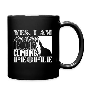 I'm One Of Those Rock Climbing People - Full Colour Mug - black - Right