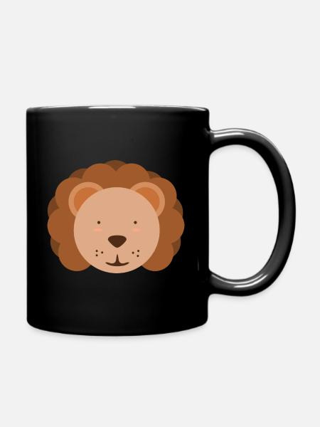Lion mignon - Mug uni - noir