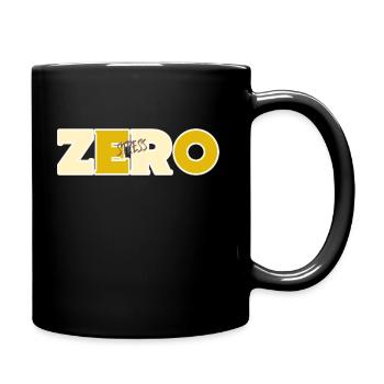 Zero brown stress design - Full Colour Mug - black - Right