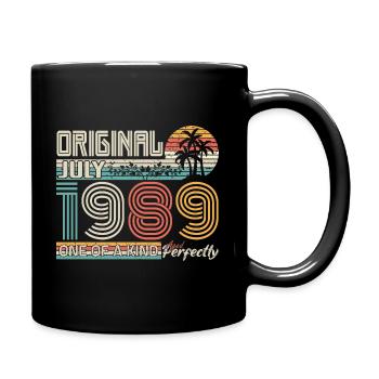 Juillet 1989 anniversaire Juillet 1989 cadeau - Mug uni - noir - Droite