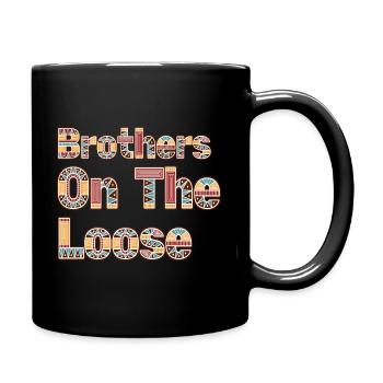 Brothers On The Loose Sibling Journey - Full Colour Mug - black - Right