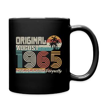 August 1965 anniversaire August 1965 cadeau - Mug uni - noir - Droite
