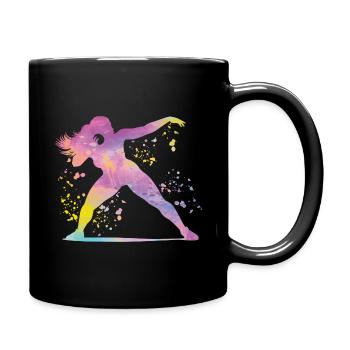 Lanceur de poids Colorsplash Lancer de poids - Mug uni - noir - Droite