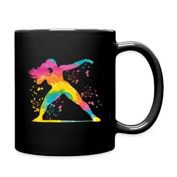 Lanceur de poids Colorsplash Lancer de poids - Mug uni - noir - Droite
