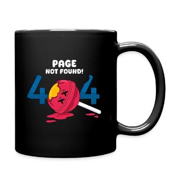 Insectes et bonbons - Mug uni - noir - Droite