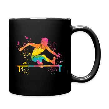 Course de haies Course d’obstacles Courses de haies pour enfants - Mug uni - noir - Droite