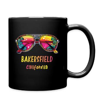 Bakersfield California - Colorful Sunglasses - Full Colour Mug - black - Right