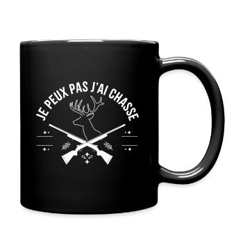 Ich kann nicht, ich habe gejagt - Tasse einfarbig - Schwarz - Rechts