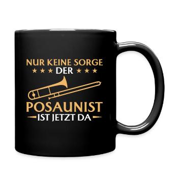 Posaunist Musiker Blasinstrument Kapelle - Tasse einfarbig - Schwarz - Rechts