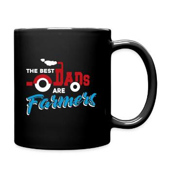 The Best Dads Are Farmers - Full Colour Mug - black - Right