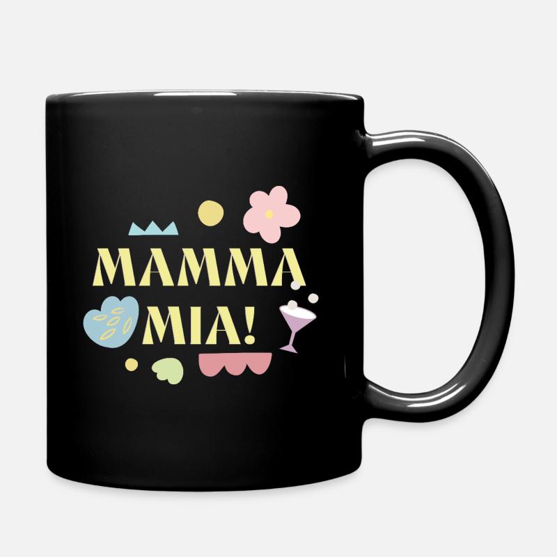 MAMMA MIA - Tasse einfarbig - Schwarz